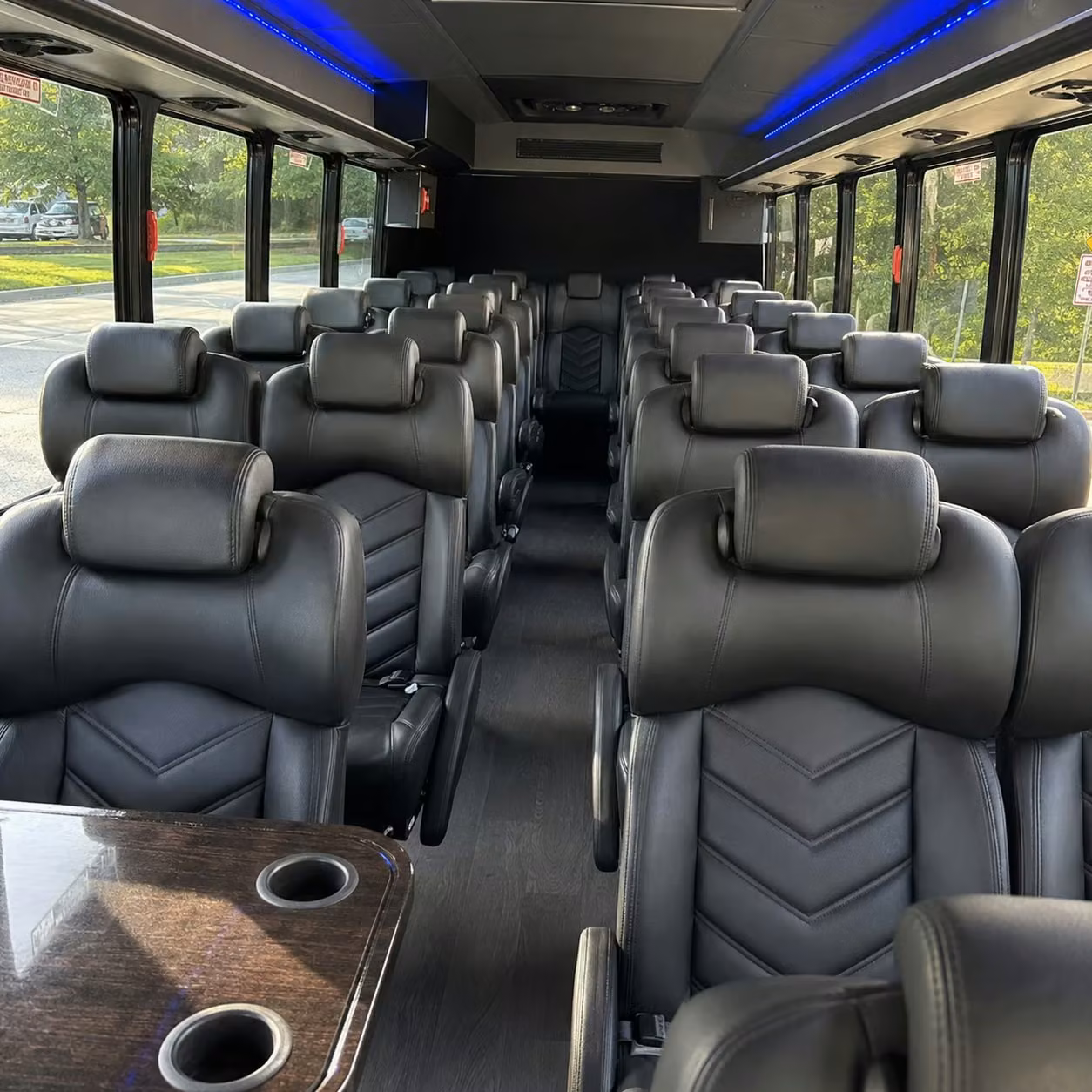 25 passenger minibus interior