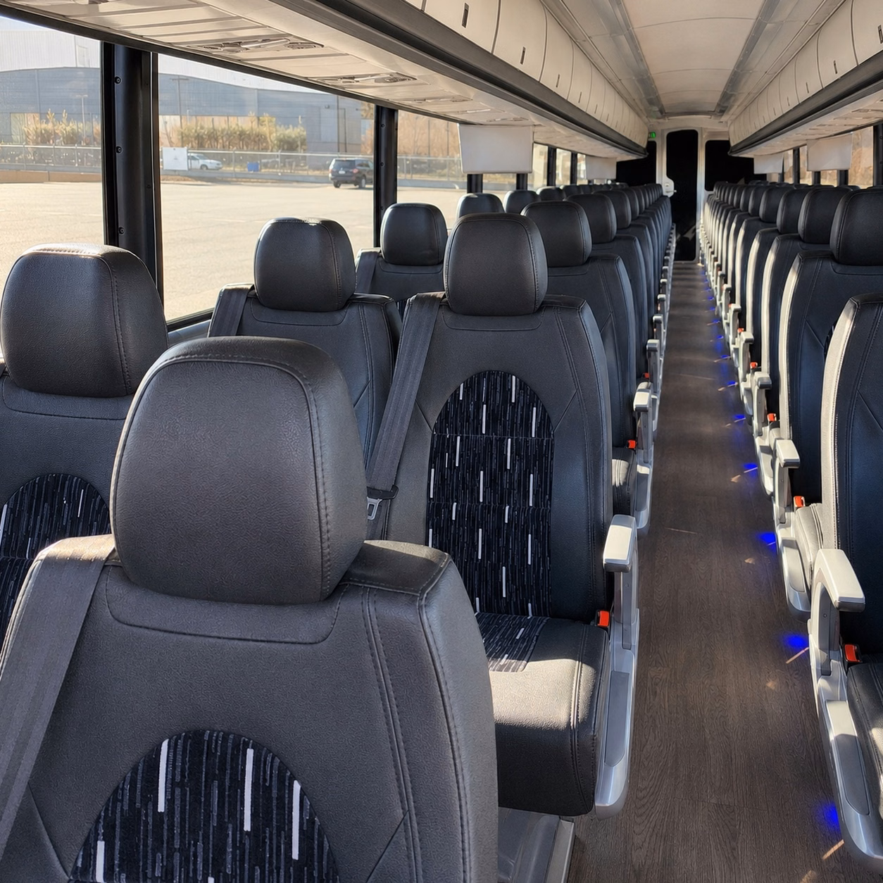 hampton charter bus interior gallery