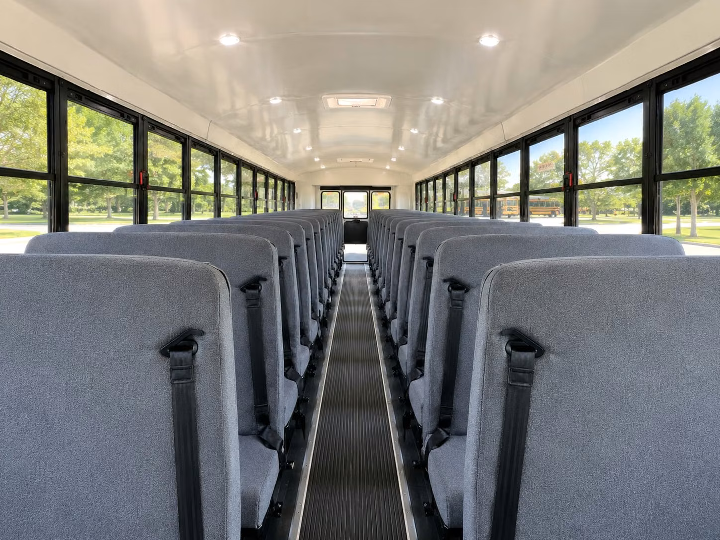 school bus inside